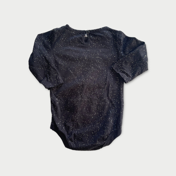 Infant Baby Sparkle Bodysuits Set of 3 6–12M Long Sleeve Ruffle Detail - Picture 7 of 9